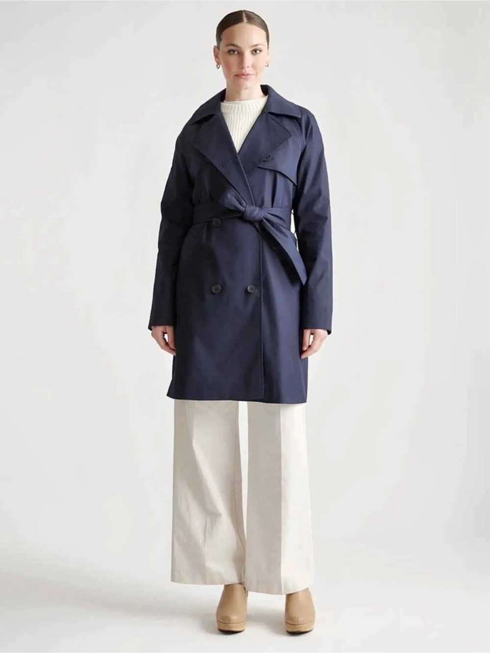 Quince trench coat